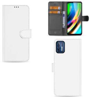 B2Ctelecom Hoesje Motorola Moto G9 Plus Bookcase Wit met Pasjeshouder