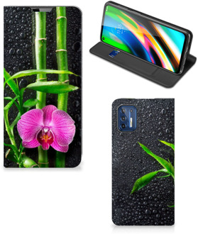 B2Ctelecom Hoesje Motorola Moto G9 Plus Wallet Bookcase Orchidee