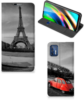 B2Ctelecom Hoesje Motorola Moto G9 Plus Wallet Case Eiffeltoren Parijs