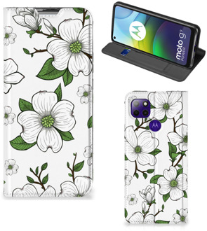 B2Ctelecom Hoesje Motorola Moto G9 Power Book Case Dogwood Flowers