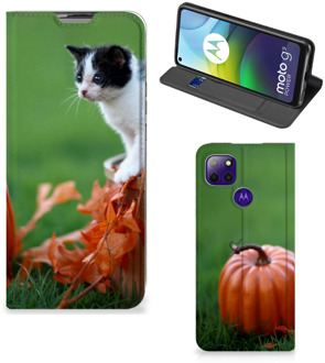 B2Ctelecom Hoesje Motorola Moto G9 Power Flip Case Kitten