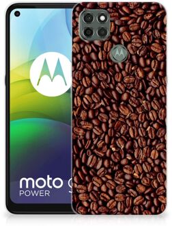 B2Ctelecom Hoesje Motorola Moto G9 Power Telefoon Hoesje Koffiebonen