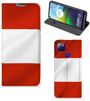 B2Ctelecom Hoesje Motorola Moto G9 Power Telefoonhoesje met Naam Oostenrijkse Vlag