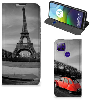 B2Ctelecom Hoesje Motorola Moto G9 Power Wallet Case Eiffeltoren Parijs