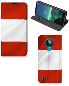 B2Ctelecom Hoesje Nokia 1.4 Telefoonhoesje met Naam Oostenrijkse Vlag