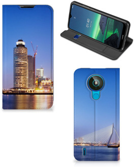 B2Ctelecom Hoesje Nokia 1.4 Telefoonhoesje Tekst Erasmusbrug Rotterdam