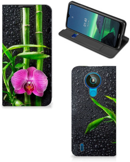 B2Ctelecom Hoesje Nokia 1.4 Wallet Bookcase Orchidee