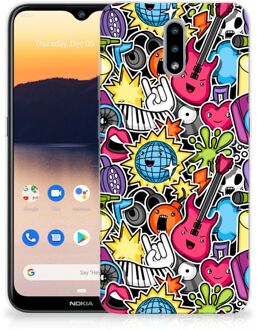 B2Ctelecom Hoesje Nokia 2.3 Telefoon Hoesje Punk Rock
