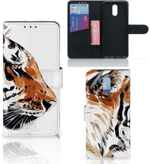 B2Ctelecom Hoesje Nokia 2.3 Watercolor Tiger