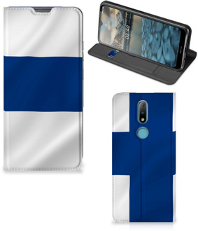 B2Ctelecom Hoesje Nokia 2.4 Bookcase Finse Vlag