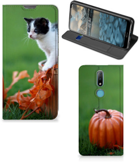 B2Ctelecom Hoesje Nokia 2.4 Flip Case Kitten