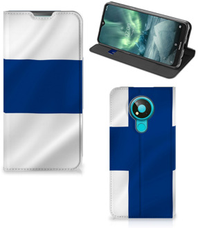 B2Ctelecom Hoesje Nokia 3.4 Bookcase Finse Vlag