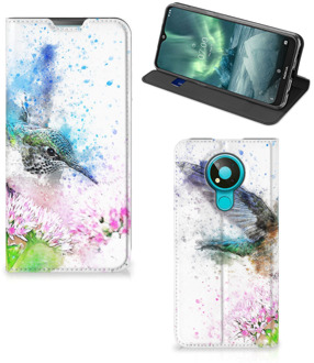 B2Ctelecom Hoesje Nokia 3.4 Wallet Book Case Vogel