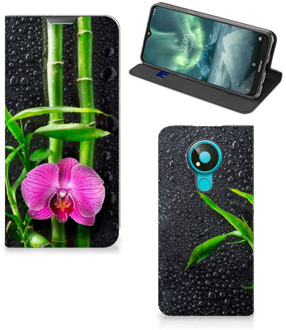 B2Ctelecom Hoesje Nokia 3.4 Wallet Bookcase Orchidee