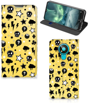 B2Ctelecom Hoesje Nokia 3.4 Wallet Case met Pasjeshouder Punk Yellow