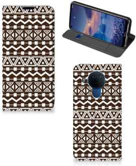 B2Ctelecom Hoesje Nokia 5.4 Bookcase Aztec Brown