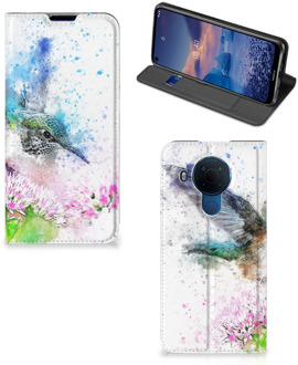 B2Ctelecom Hoesje Nokia 5.4 Wallet Book Case Vogel