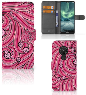 B2Ctelecom Hoesje Nokia 7.2 | Nokia 6.2 Swirl Pink