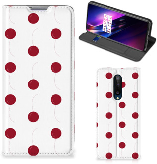 B2Ctelecom Hoesje OnePlus 8 Bookcase Kersen