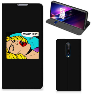 B2Ctelecom Hoesje OnePlus 8 Bookcase Popart Oh Yes