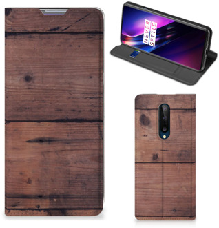 B2Ctelecom Hoesje OnePlus 8 Leuk Case Old Wood