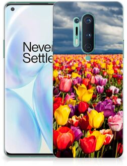 B2Ctelecom Hoesje OnePlus 8 Pro Telefoon Hoesje Tulpen