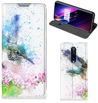 B2Ctelecom Hoesje OnePlus 8 Wallet Book Case Vogel