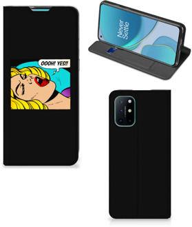 B2Ctelecom Hoesje OnePlus 8T Bookcase Popart Oh Yes