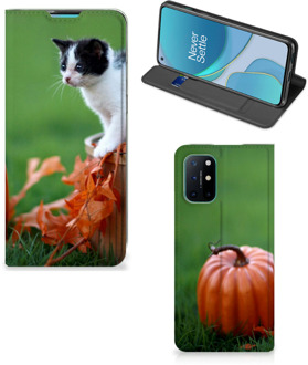 B2Ctelecom Hoesje OnePlus 8T Flip Case Kitten