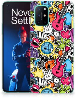 B2Ctelecom Hoesje OnePlus 8T Telefoon Hoesje Punk Rock