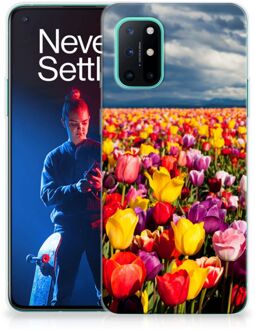 B2Ctelecom Hoesje OnePlus 8T Telefoon Hoesje Tulpen