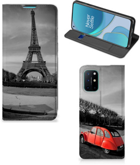 B2Ctelecom Hoesje OnePlus 8T Wallet Case Eiffeltoren Parijs