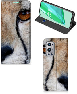 B2Ctelecom Hoesje OnePlus 9 Pro Bookcase Cheetah