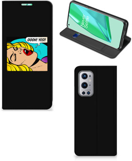 B2Ctelecom Hoesje OnePlus 9 Pro Bookcase Popart Oh Yes