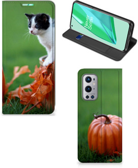 B2Ctelecom Hoesje OnePlus 9 Pro Flip Case Kitten