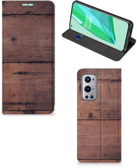 B2Ctelecom Hoesje OnePlus 9 Pro Leuk Case Old Wood