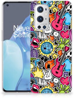 B2Ctelecom Hoesje OnePlus 9 Pro Telefoon Hoesje Punk Rock