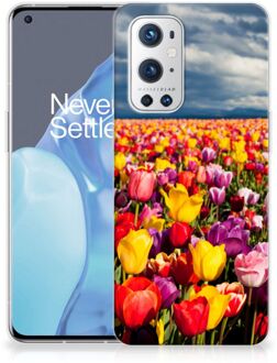 B2Ctelecom Hoesje OnePlus 9 Pro Telefoon Hoesje Tulpen