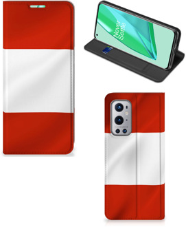 B2Ctelecom Hoesje OnePlus 9 Pro Telefoonhoesje met Naam Oostenrijkse Vlag