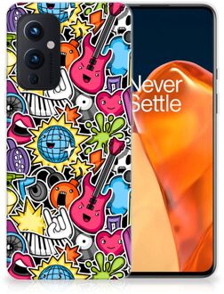 B2Ctelecom Hoesje OnePlus 9 Telefoon Hoesje Punk Rock