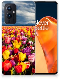 B2Ctelecom Hoesje OnePlus 9 Telefoon Hoesje Tulpen