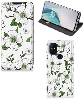 B2Ctelecom Hoesje OnePlus Nord N10 5G Book Case Dogwood Flowers