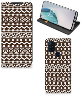 B2Ctelecom Hoesje OnePlus Nord N10 5G Bookcase Aztec Brown