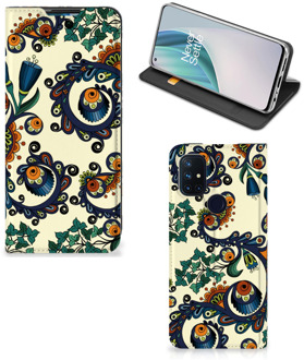 B2Ctelecom Hoesje OnePlus Nord N10 5G Bookcase Barok Flower