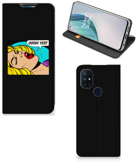 B2Ctelecom Hoesje OnePlus Nord N10 5G Bookcase Popart Oh Yes