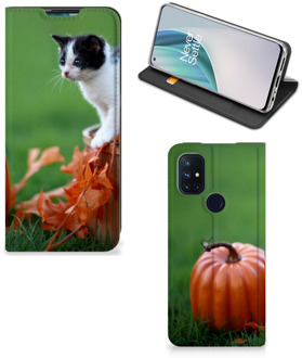 B2Ctelecom Hoesje OnePlus Nord N10 5G Flip Case Kitten