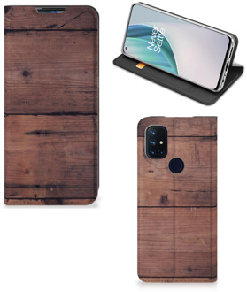 B2Ctelecom Hoesje OnePlus Nord N10 5G Leuk Case Old Wood