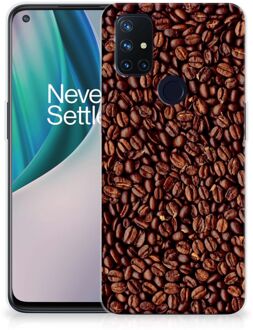 B2Ctelecom Hoesje OnePlus Nord N10 5G Telefoon Hoesje Koffiebonen