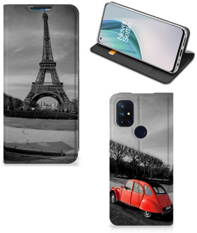 B2Ctelecom Hoesje OnePlus Nord N10 5G Wallet Case Eiffeltoren Parijs