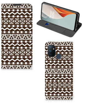 B2Ctelecom Hoesje OnePlus Nord N100 Bookcase Aztec Brown